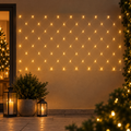 Rete Luminosa 2 x 1 m 64 MaxiLED Bianco Caldo Prolungabile