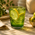 Bicchiere in vetro soffiato Memento Dune Glass Olive