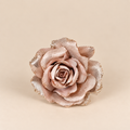 Rosa con Clip Cipria Antico con Glitter Ø15 cm