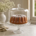 Alzata Torta Deco con Campana in Vetro