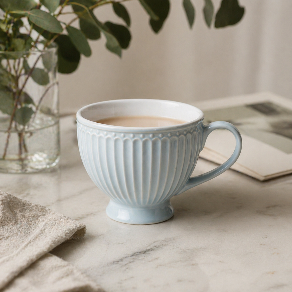 Tazza tè Alice azzurra
