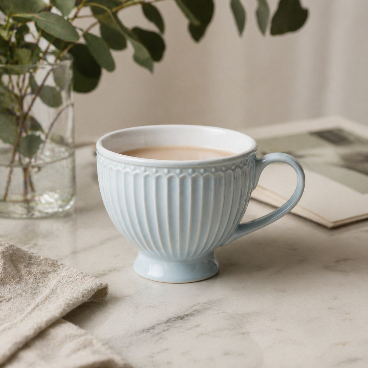Tazza tè Alice azzurra