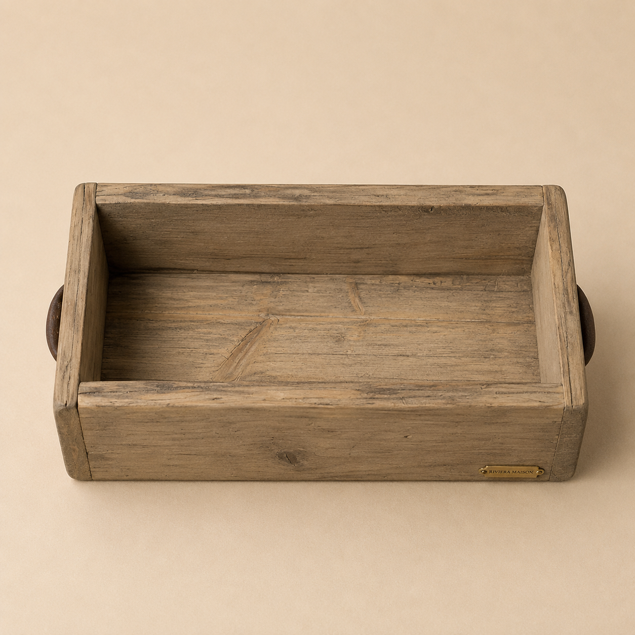 Cassetta Vassoio in Legno Riciclato – 37 x 16 x H 10 cm