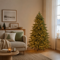 Albero di Natale Argentato EDG con 3000 Mini LED h.180 cm