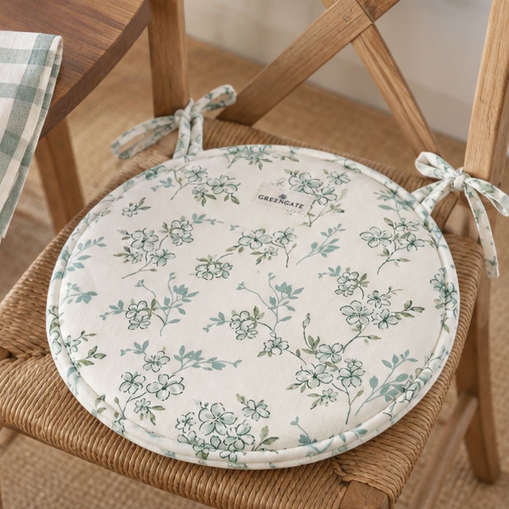 Cuscino Rotondo per Sedia Aubrey GreenGate Bianco