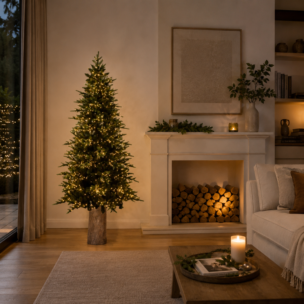 Albero di Natale Luxury NEW EDG con 2000 Mini LED h.180cm