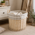Cestino Tondo a Quadri – Ø 38 x H 38 cm