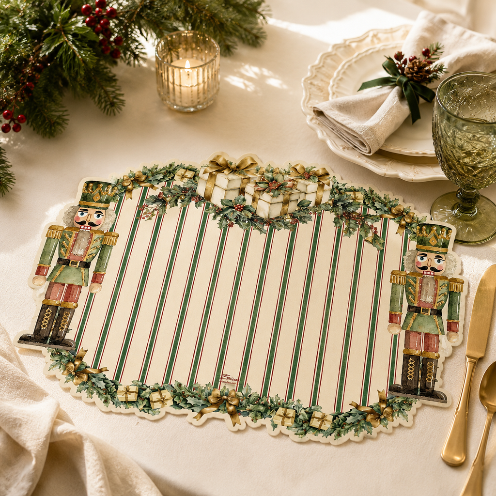 Tovaglietta in Vinile Nutcracker Blanc Mariclò 47 x 34 cm verde