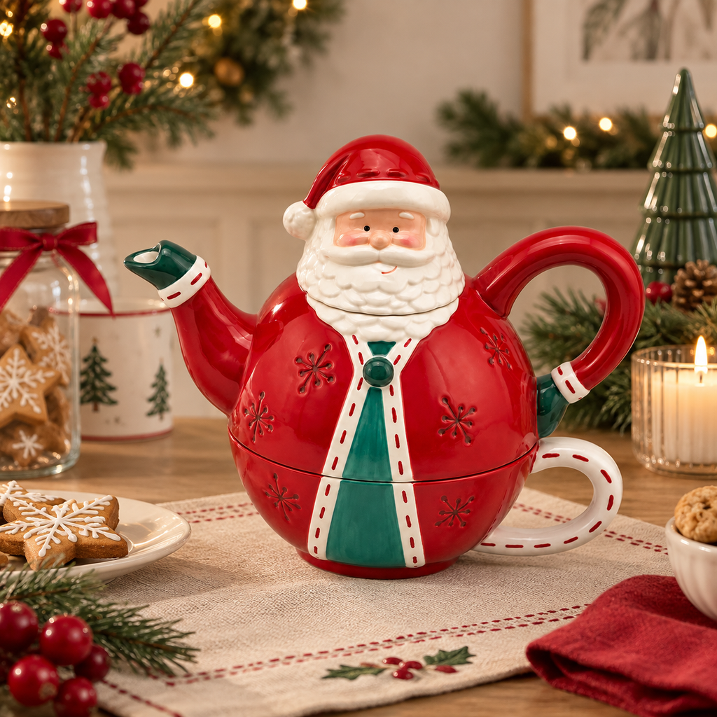 Set Tea for One Natalizio EDG  Babbo Natale