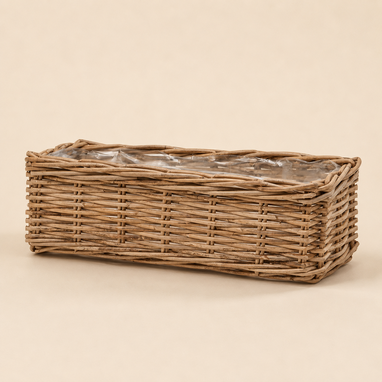 Cesto Rettangolare in Rattan – 47 x 17 x H 16 cm