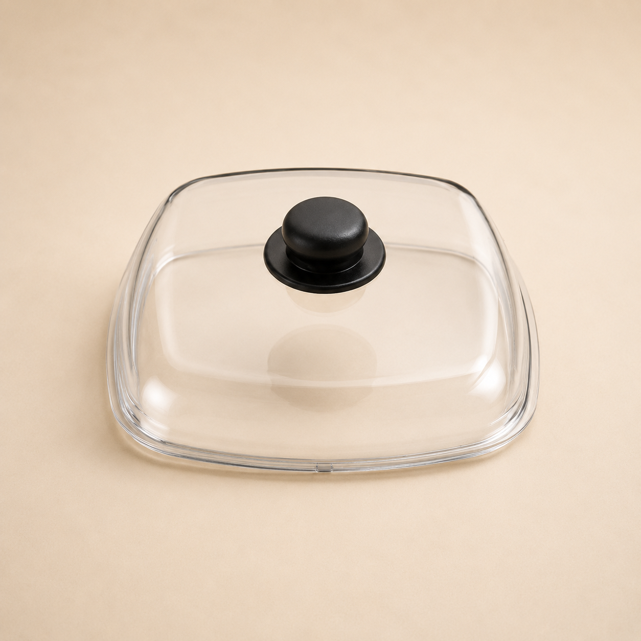 Coperchio Quadrato in Vetro Borosilicato – 26 x 26 cm