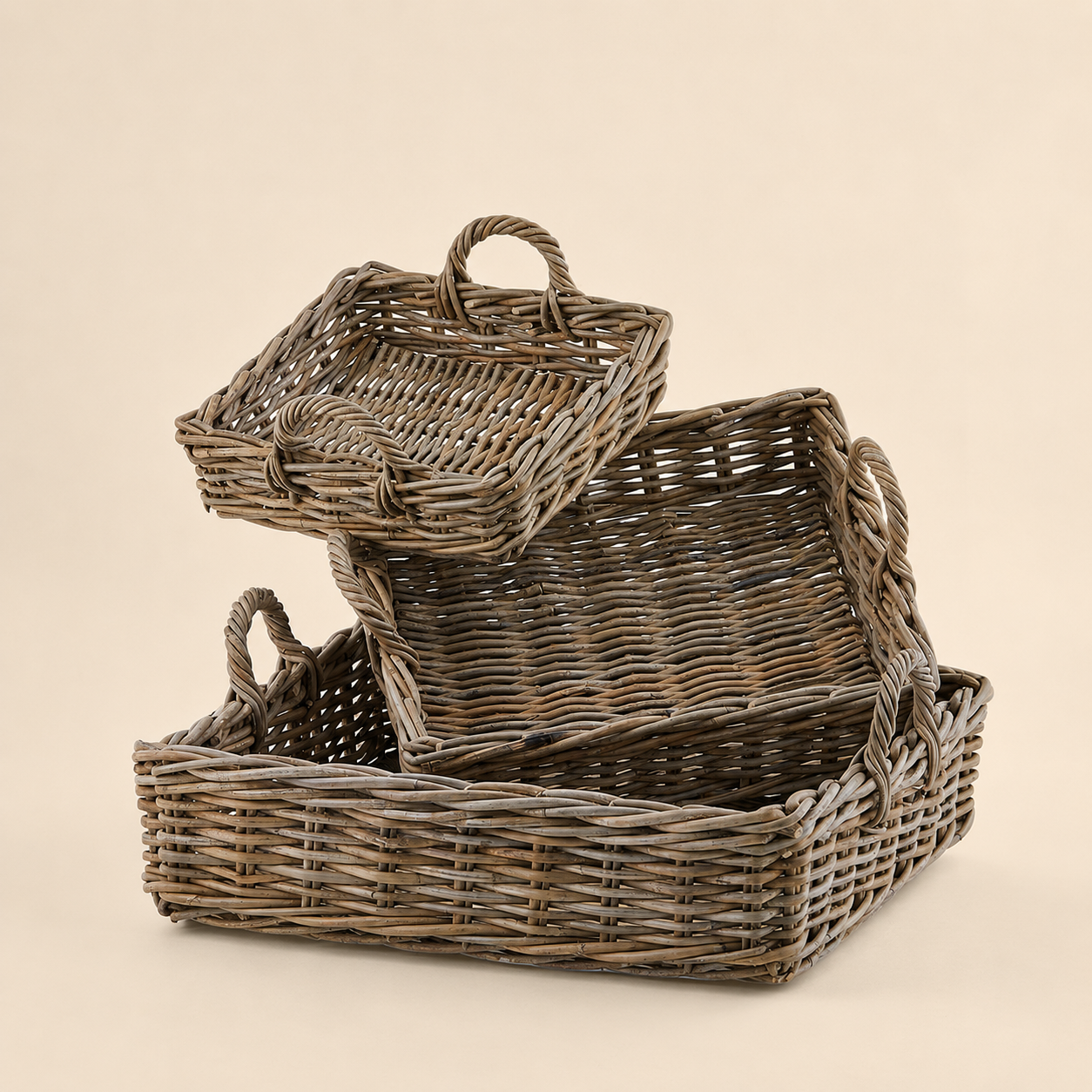 Cestino Vassoio in Rattan – Varie Dimensioni