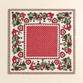 Centrotavola Natalizio in Cotone con Ricami – 100 x 100 cm