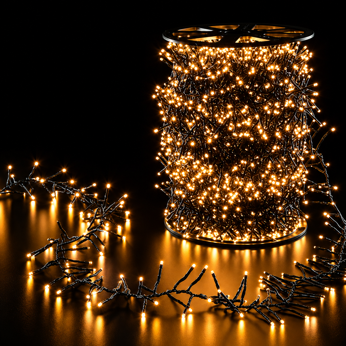 Catena Luminosa Cluster 5000 LED Bianco Caldo 50 m per Alberi 210–300 cm – Interno ed Esterno