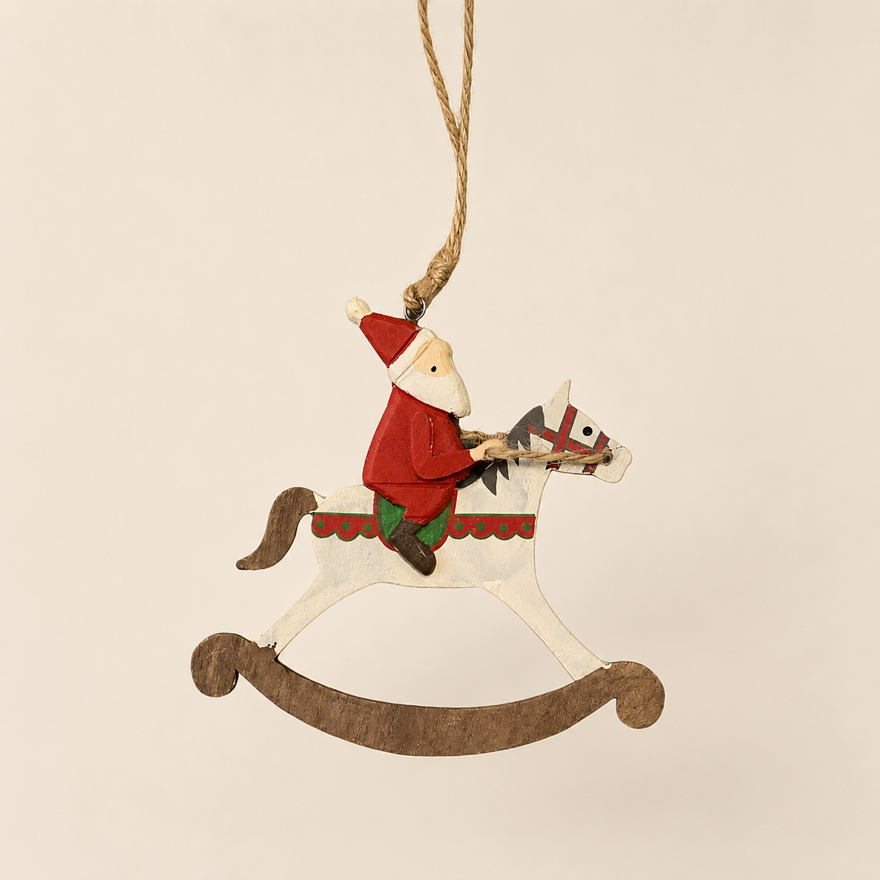 Babbo Natale su Cavalluccio a Dondolo