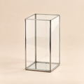 Lanterna Design Argento in Metallo e Vetro H 30 cm - EDG