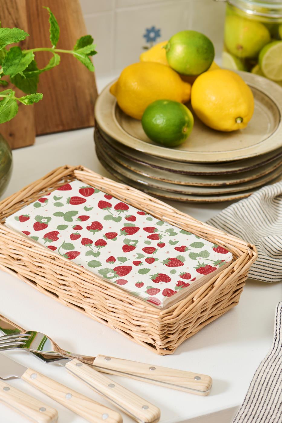 Tovaglioli fragole 16 pezzi/confezione