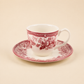 Set 2 tazzine caffè con piattino London Calling Rose 90 ml
