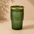 Candela con vaso vetro h.23cm (seconda scelta)
