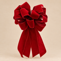 Fiocco Decorativo in Velluto Rosso 51 x 26 cm - EDG