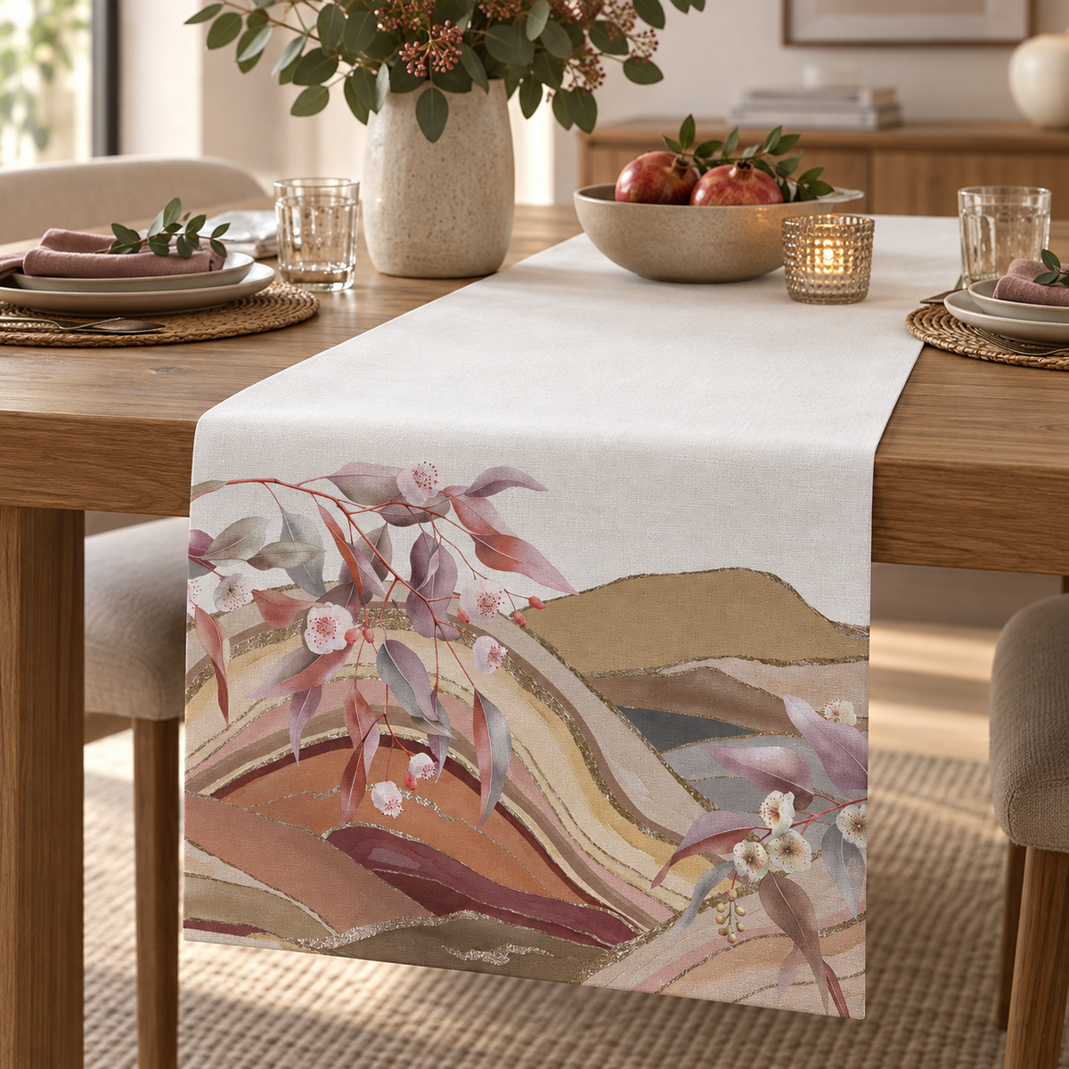Runner da Tavola DUNE Collezione RADICI Antimacchia e No Stiro – 50 x 155 cm