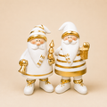 Babbo Natale Oro/Bianco