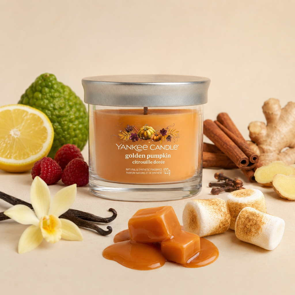 Yankee Candle candela tumbler 122gr Golden Pumpkin