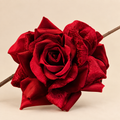 Rosa Rossa in Velluto con Clip Ø15 cm