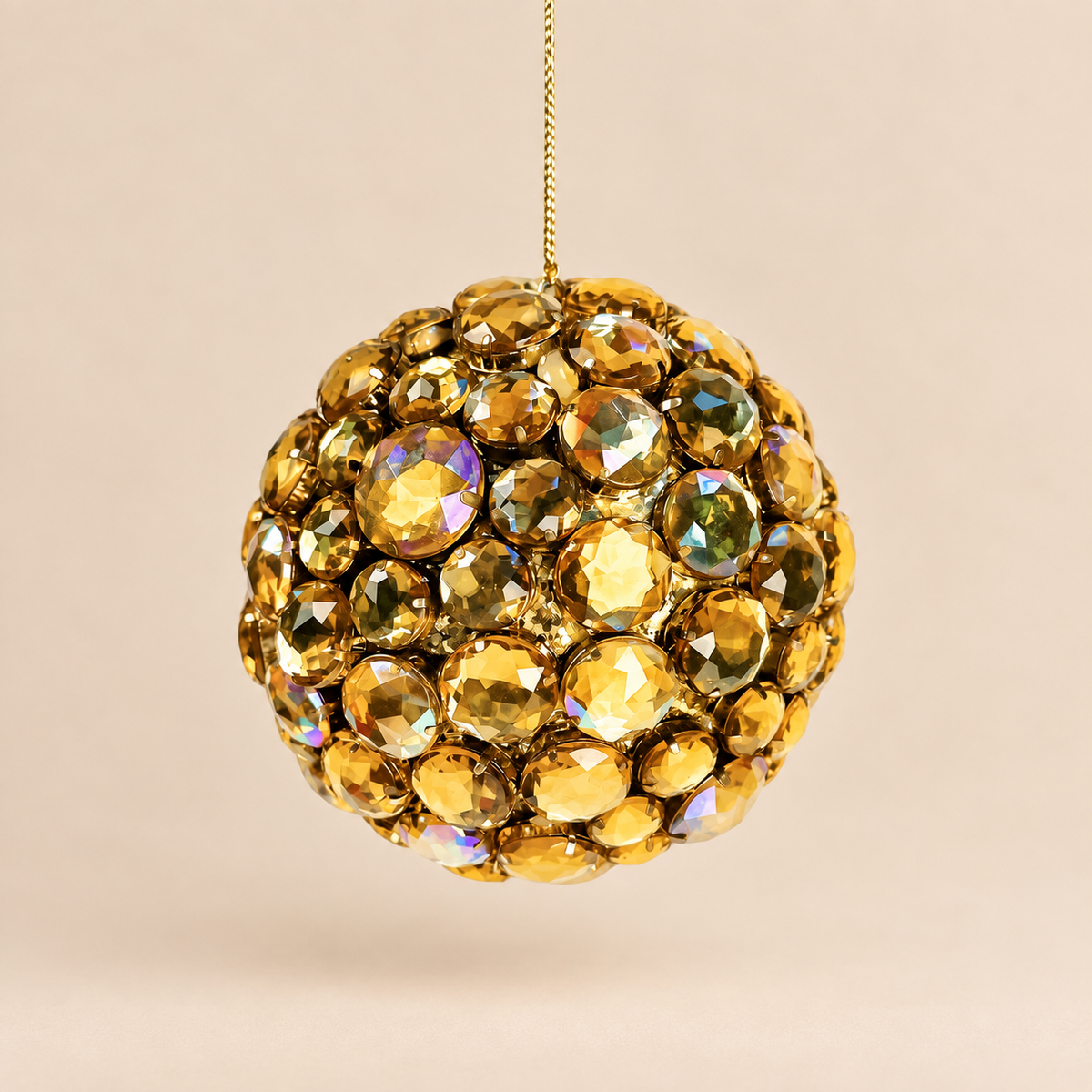 Sfera di Natale Gioiello oro con Cristalli Ø 11 cm - EDG