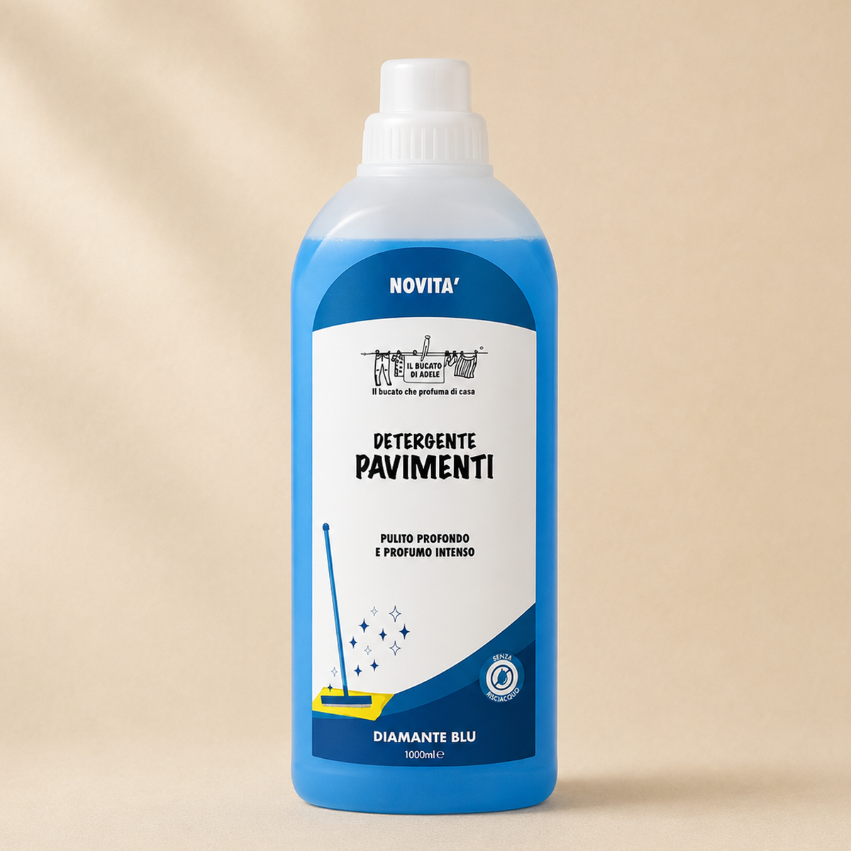 Detergente pavimenti Il Bucato di Adele Diamante blu
