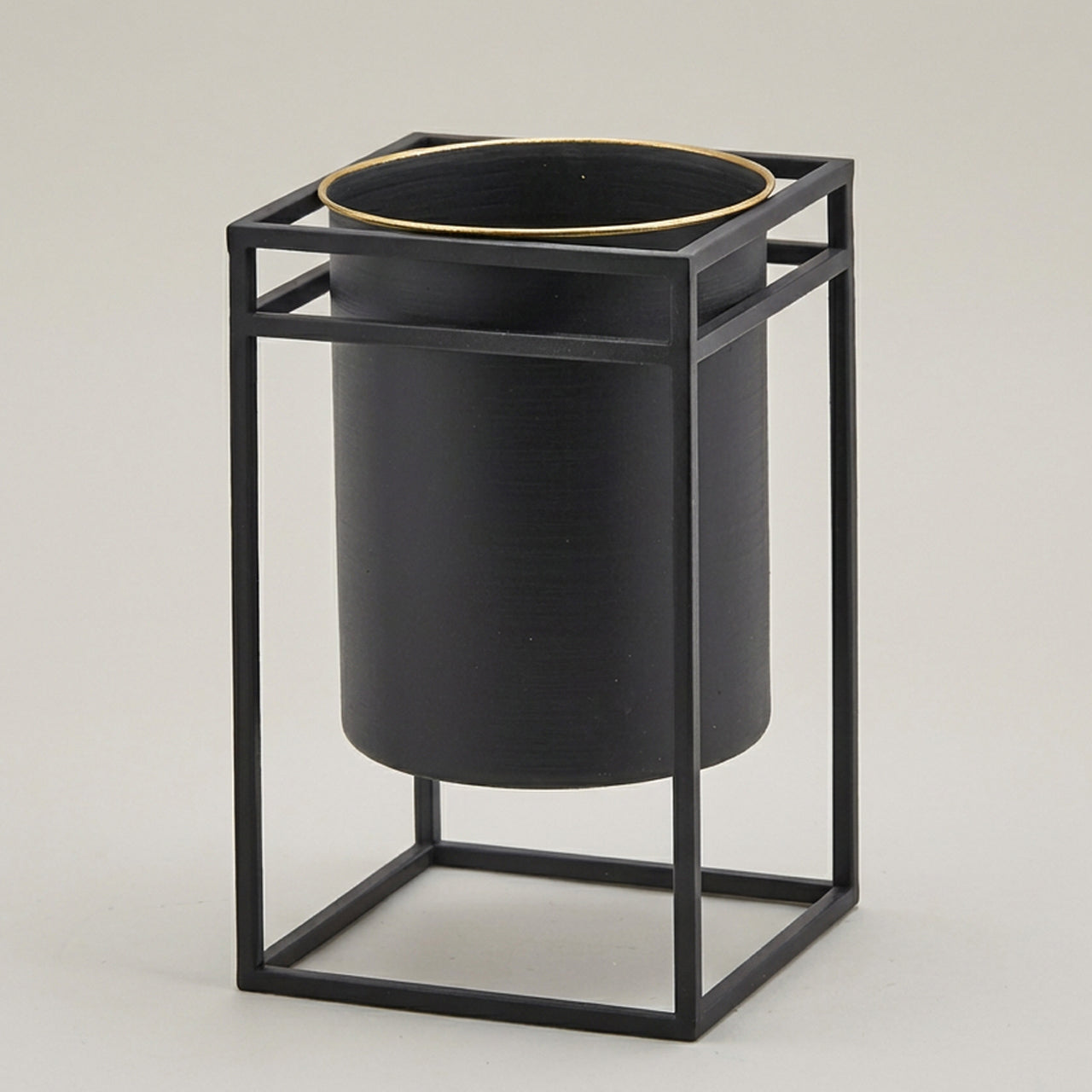 Portavaso cilidrico con supporto h.35