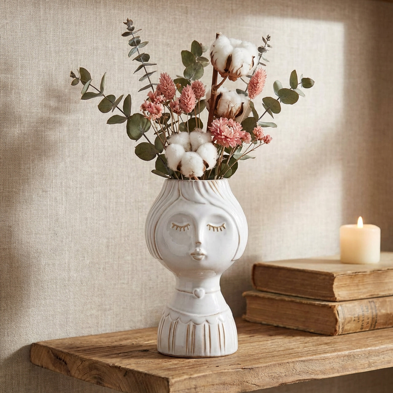 Vaso busto donna h.20 Vasi & Portavasi