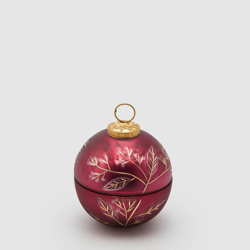 Candela Profumata Sfera di Natale "Bacche" EDG