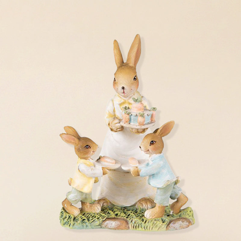 Coniglietti famiglia Decorazioni Pasquali