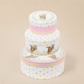 Set 3 scatole tonde Dorothy Decorazioni Pasquali