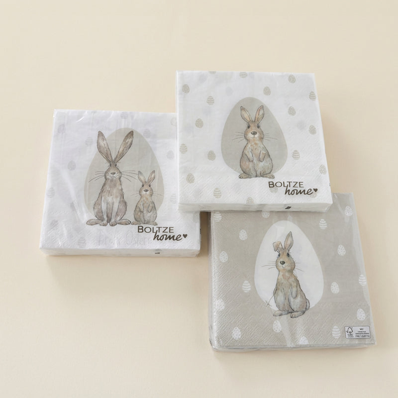 Tovaglioli coniglietti carta "Sammy"