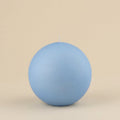 Candela sfera metalizzata azzurra