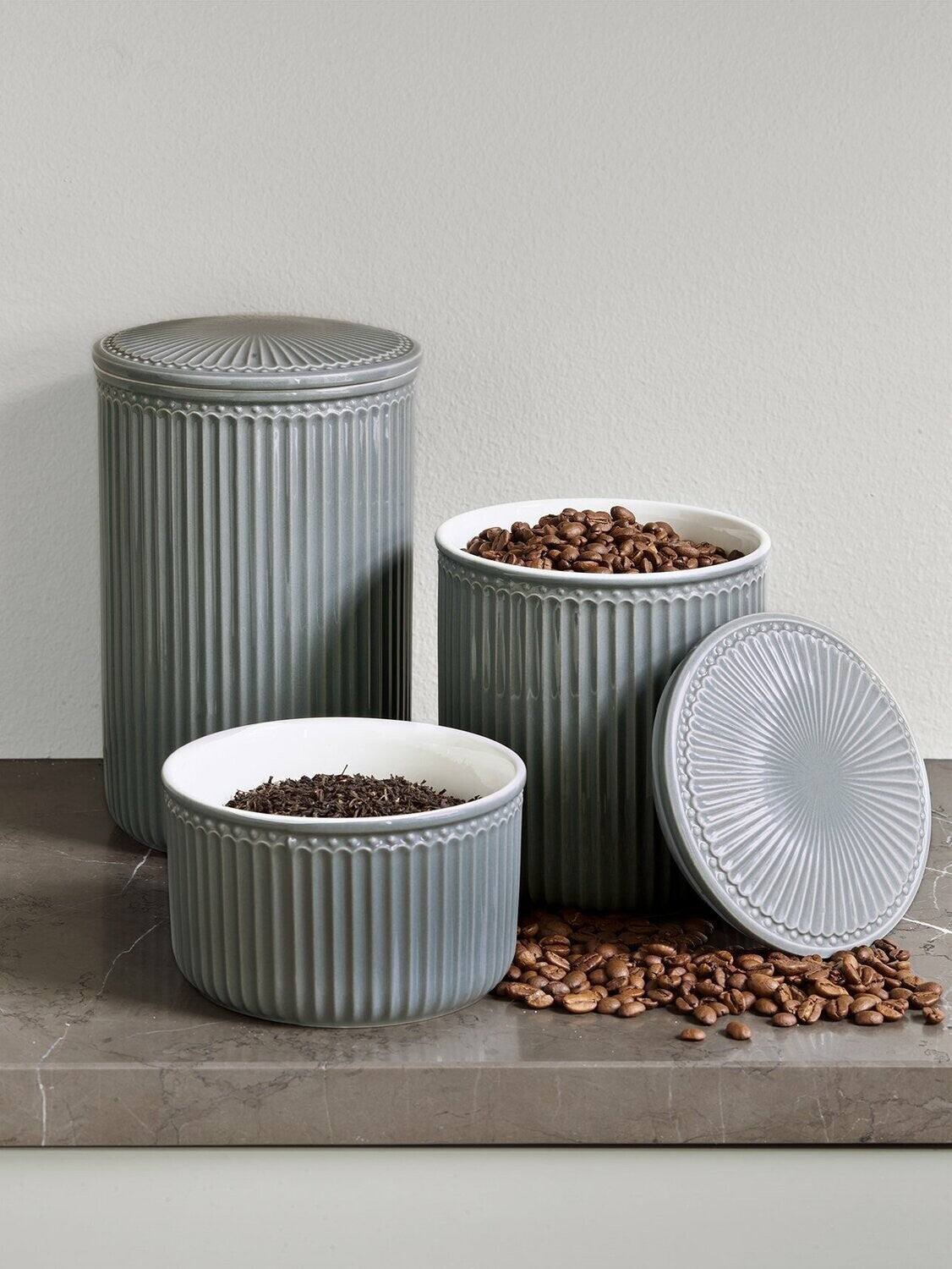 Barattolo Alice h.21 grigio