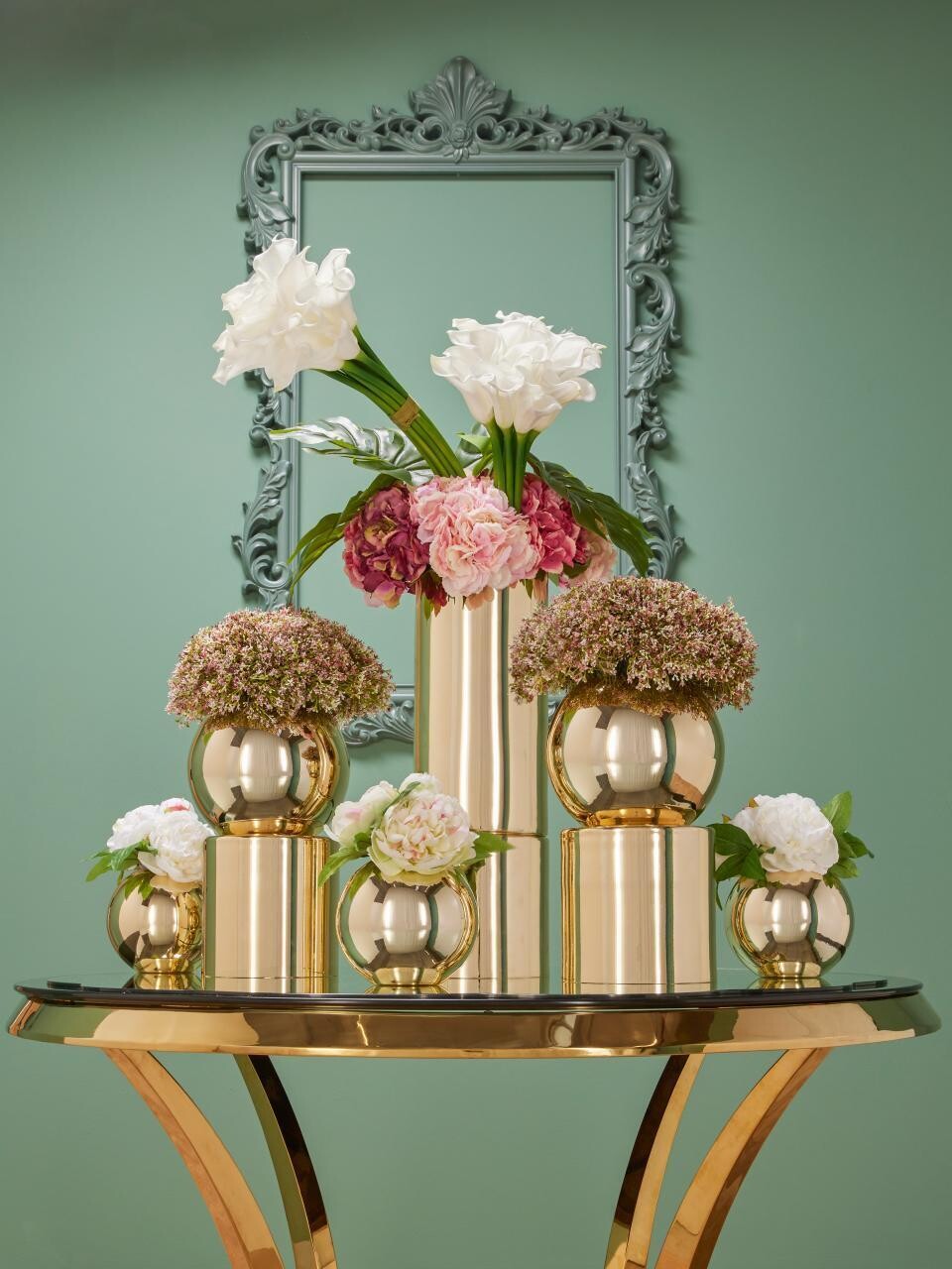 Vaso sfera molato h.16 Vaso vetro