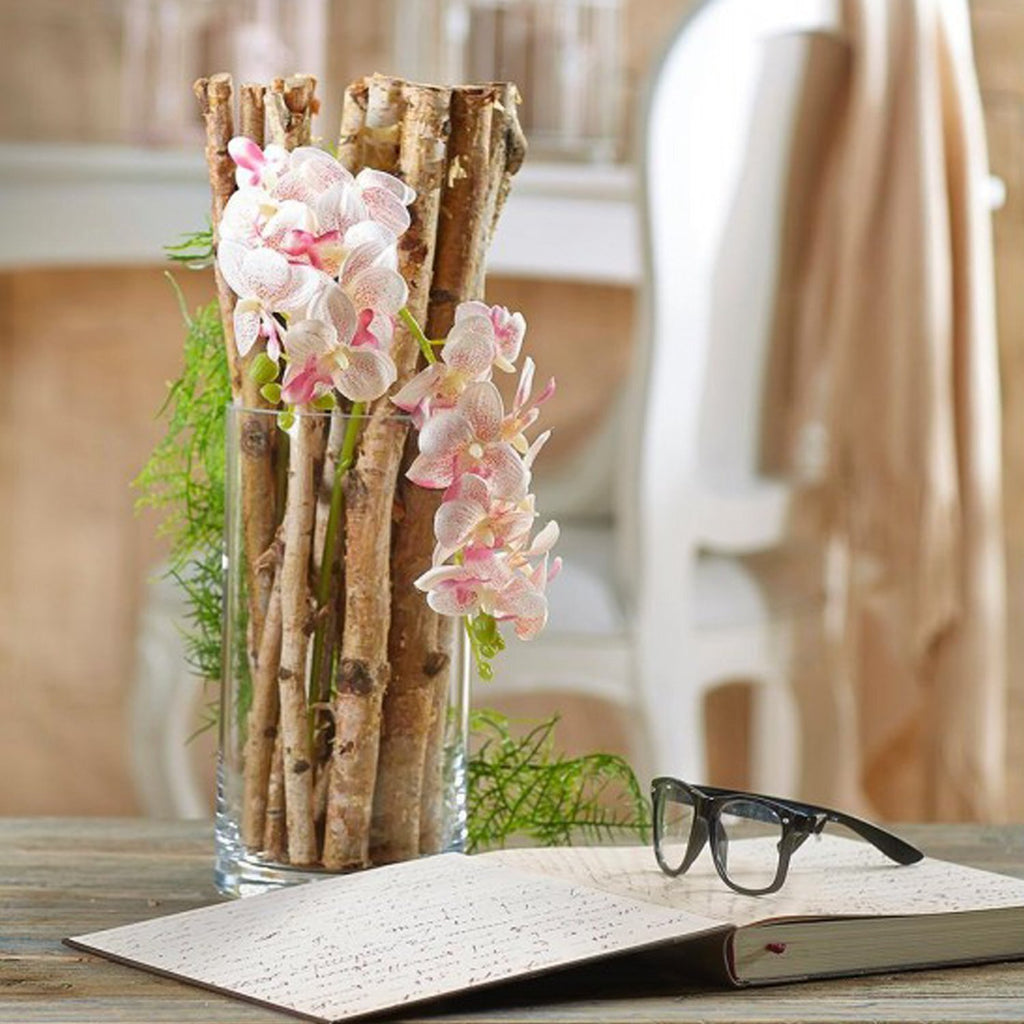 Vaso cilindrico in vetro h.40cm