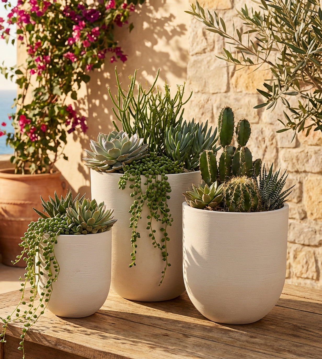 Portavaso rotondo alto h.63,5 Vasi & Portavasi