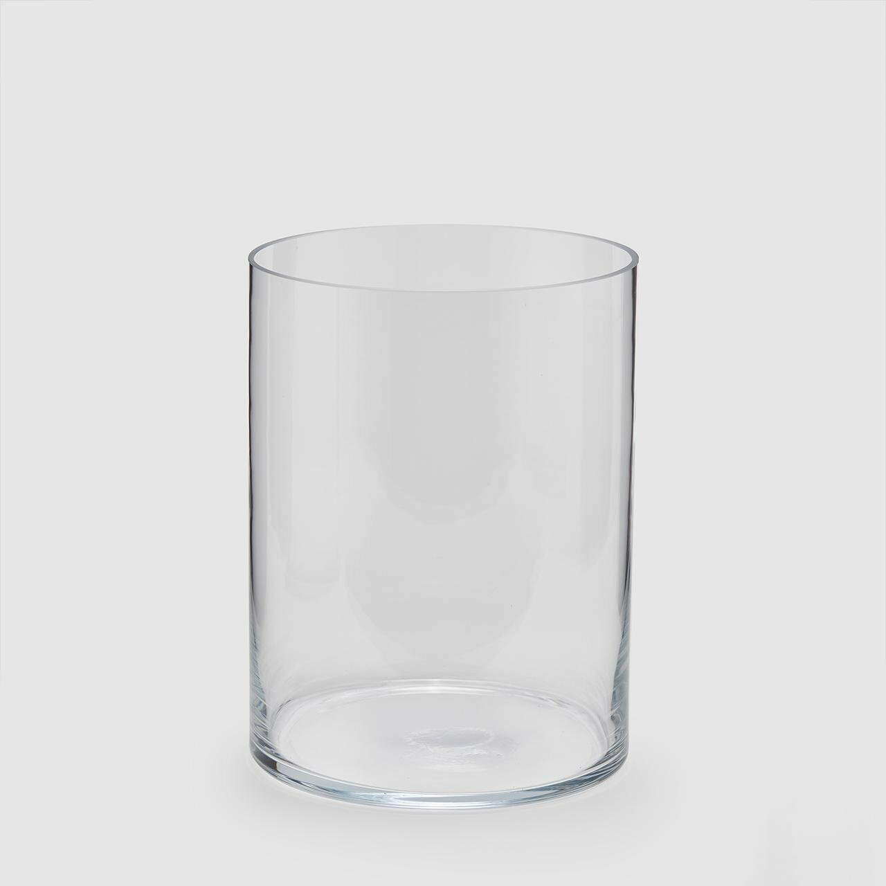 Vaso cilindrico in vetro h.33cm