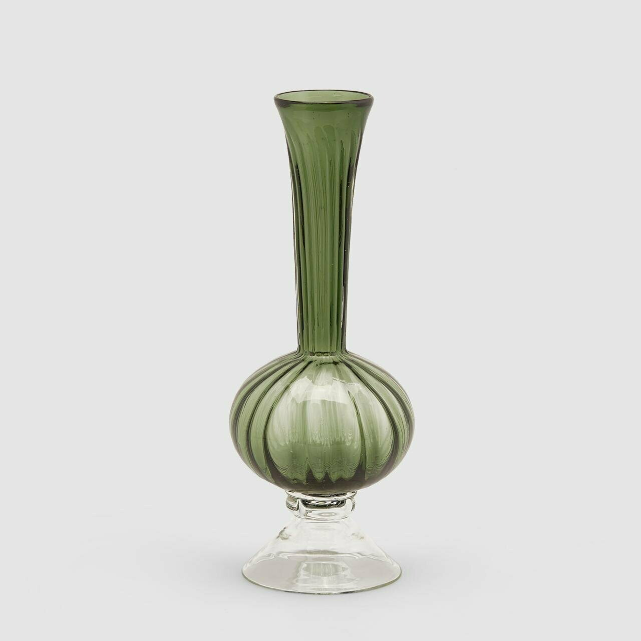 Vaso collo lungo verde h.41