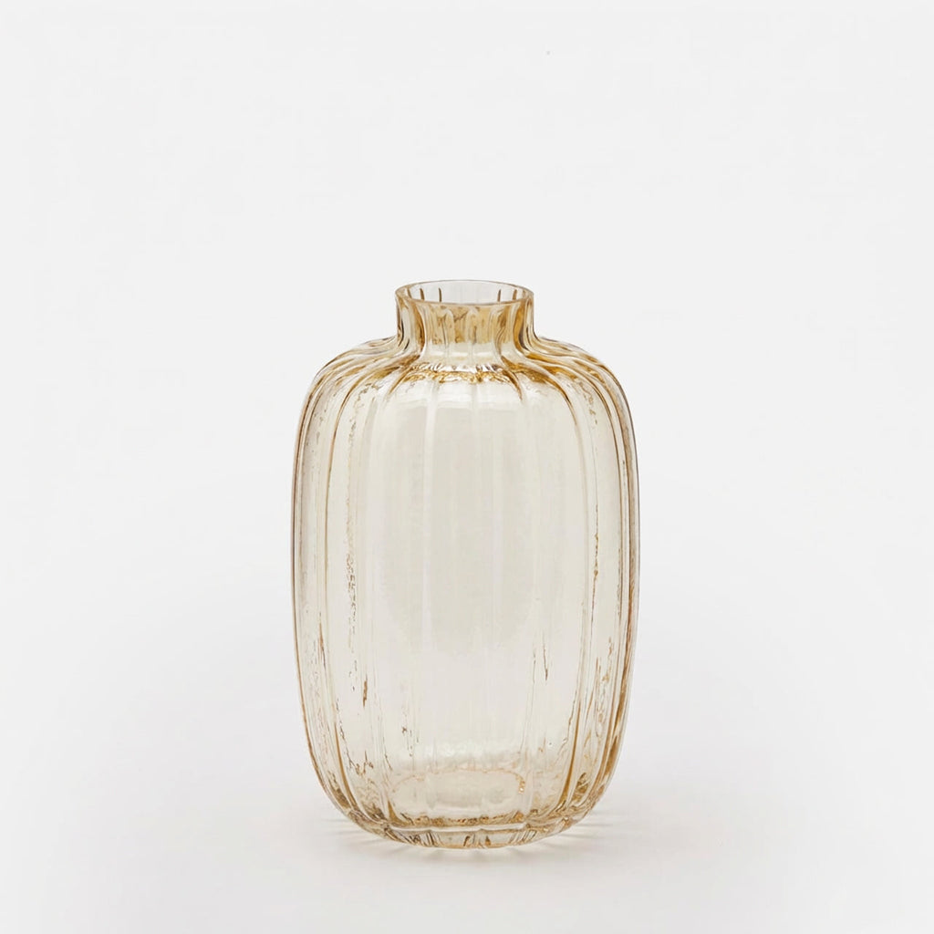 Vaso rotondo righe h.25 Vaso vetro