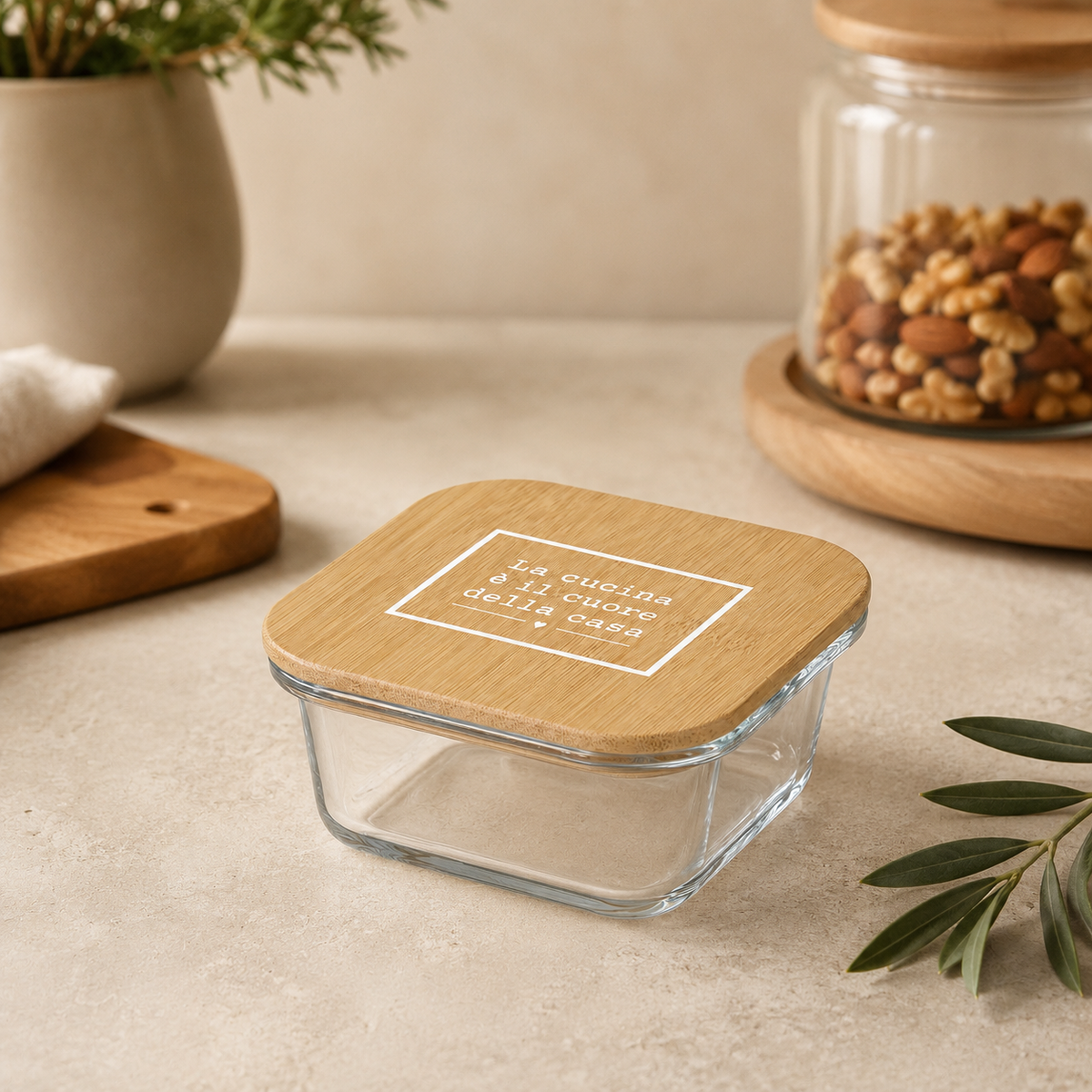 Contenitore La cucina è il cuore della casa 11x5,5cm