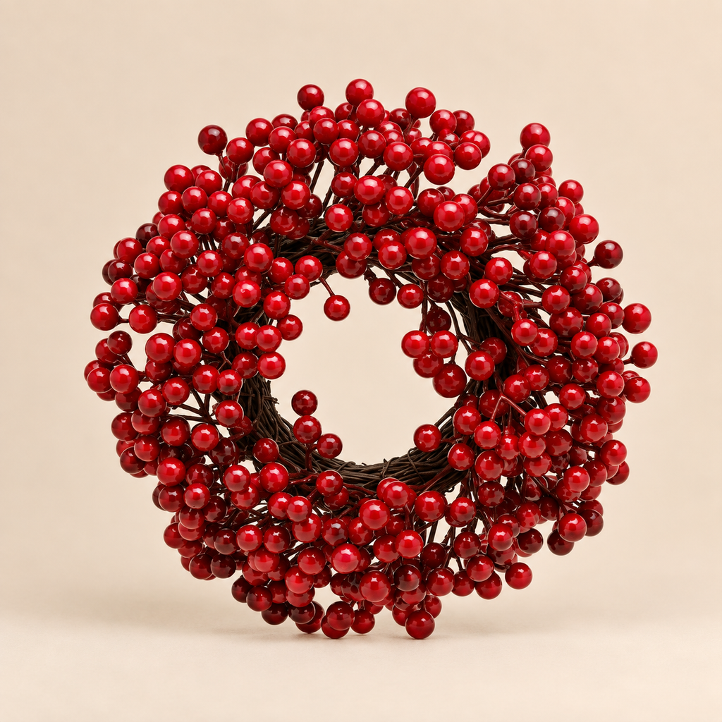Corona di Bacche Rosse Ø 22 cm