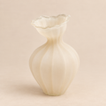 Vaso Design EDG Flow in Vetro Opaco Avorio Ø 19,5 x H 30,5 cm