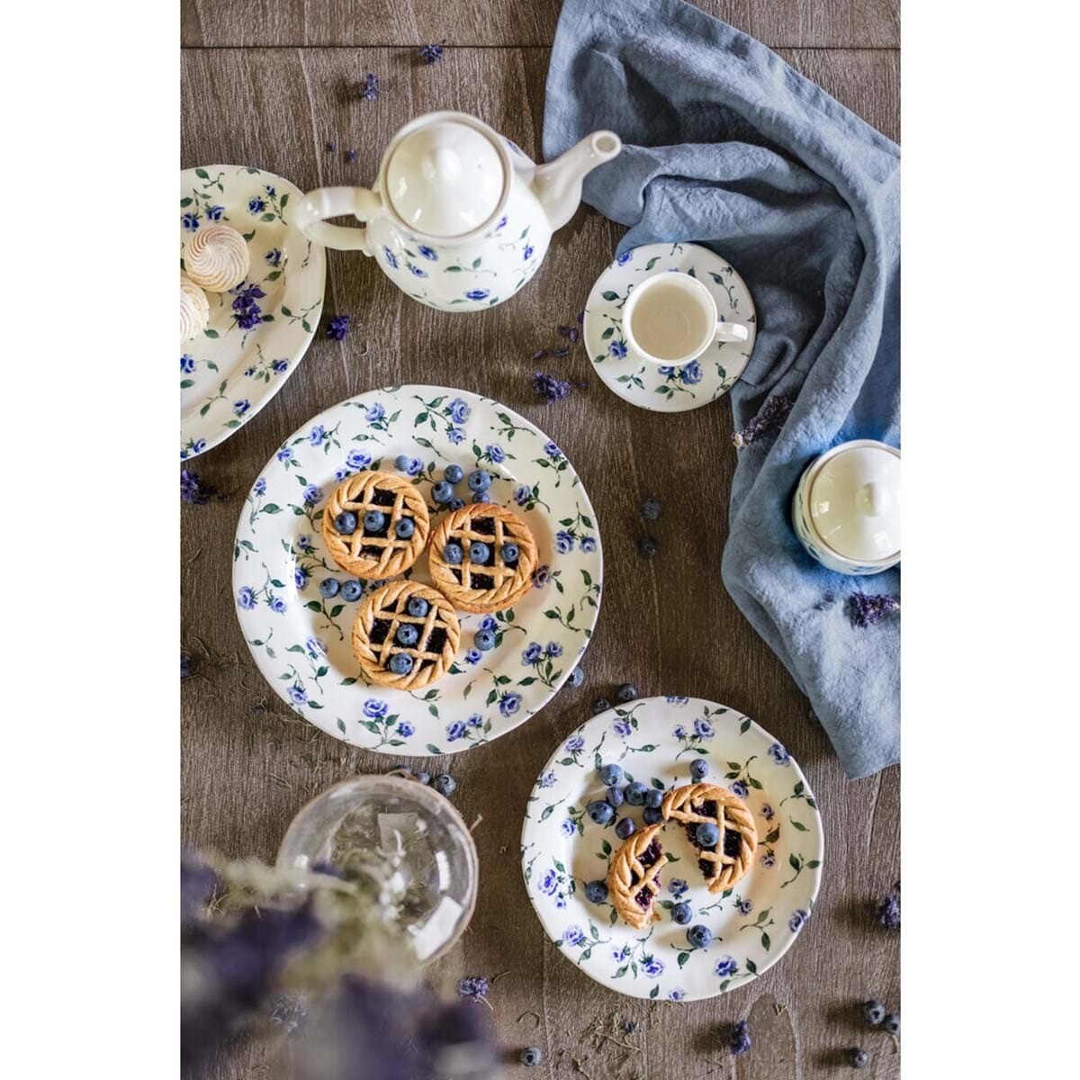 Piatto fondo "Floret blu" - LB HOME