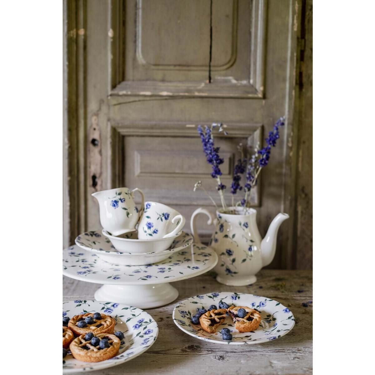 Piatto dessert "Floret blu" - LB HOME