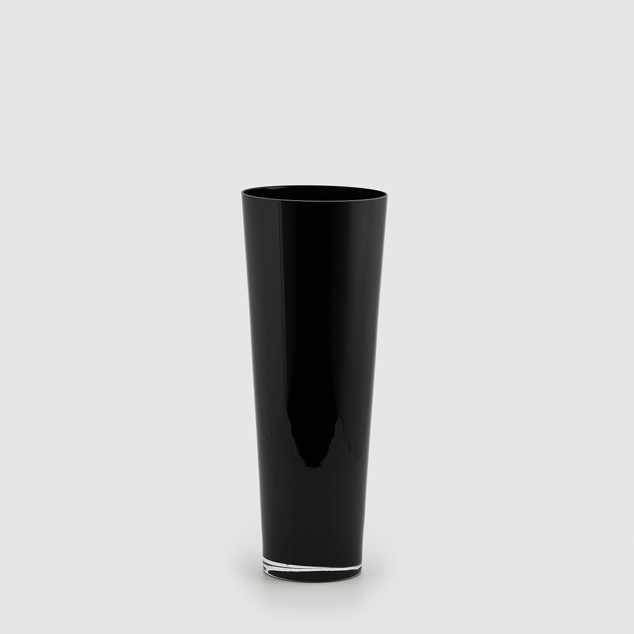 Vaso in vetro nero h.50 Vaso vetro